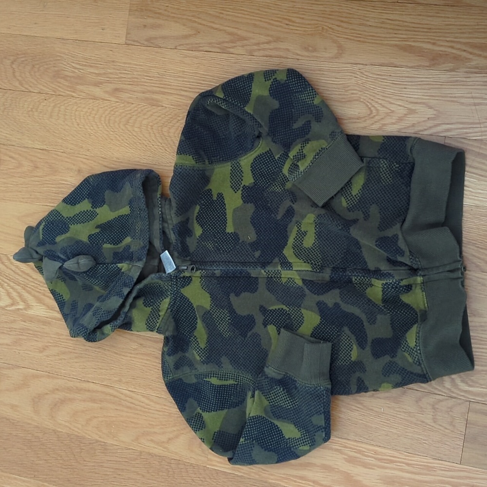 Gymboree dinosaur hoodie sweater jacket 4t